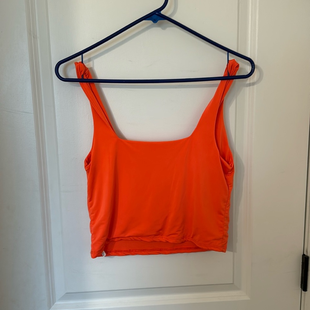 Orange Cropped Tank